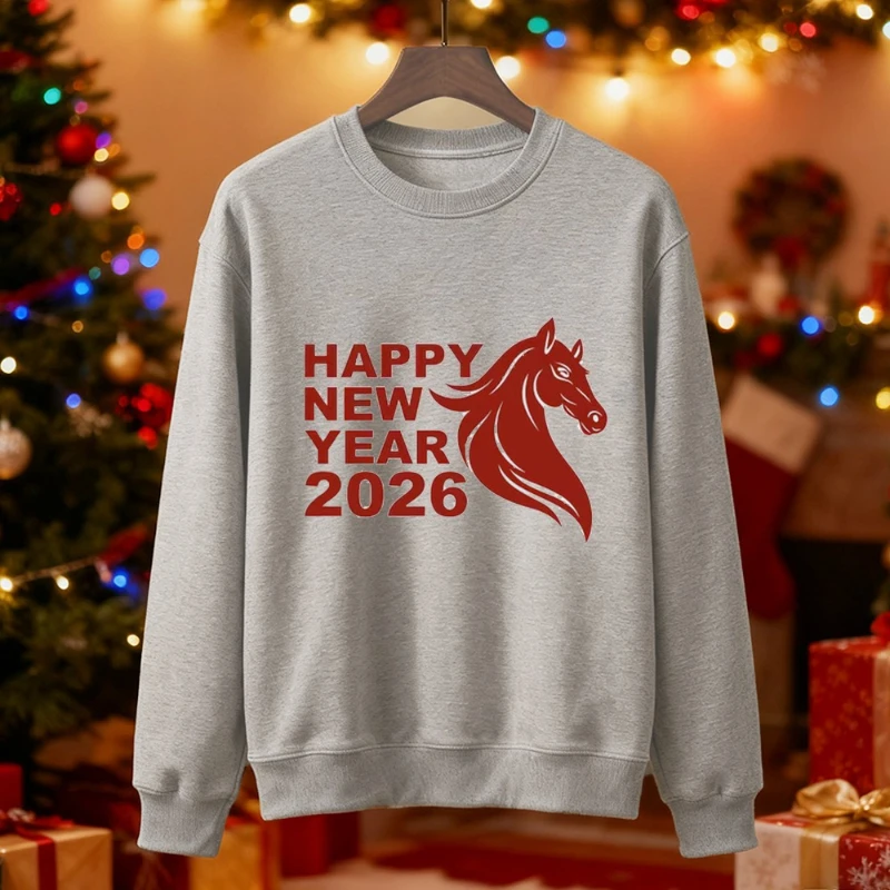 السنة الجديدة للحصان 2026 علامة مقاطع صينية رمز زودياك القمري قطع ملف Cricut صورة ظلية تنزيل رقمي مطابقة هوديي #4