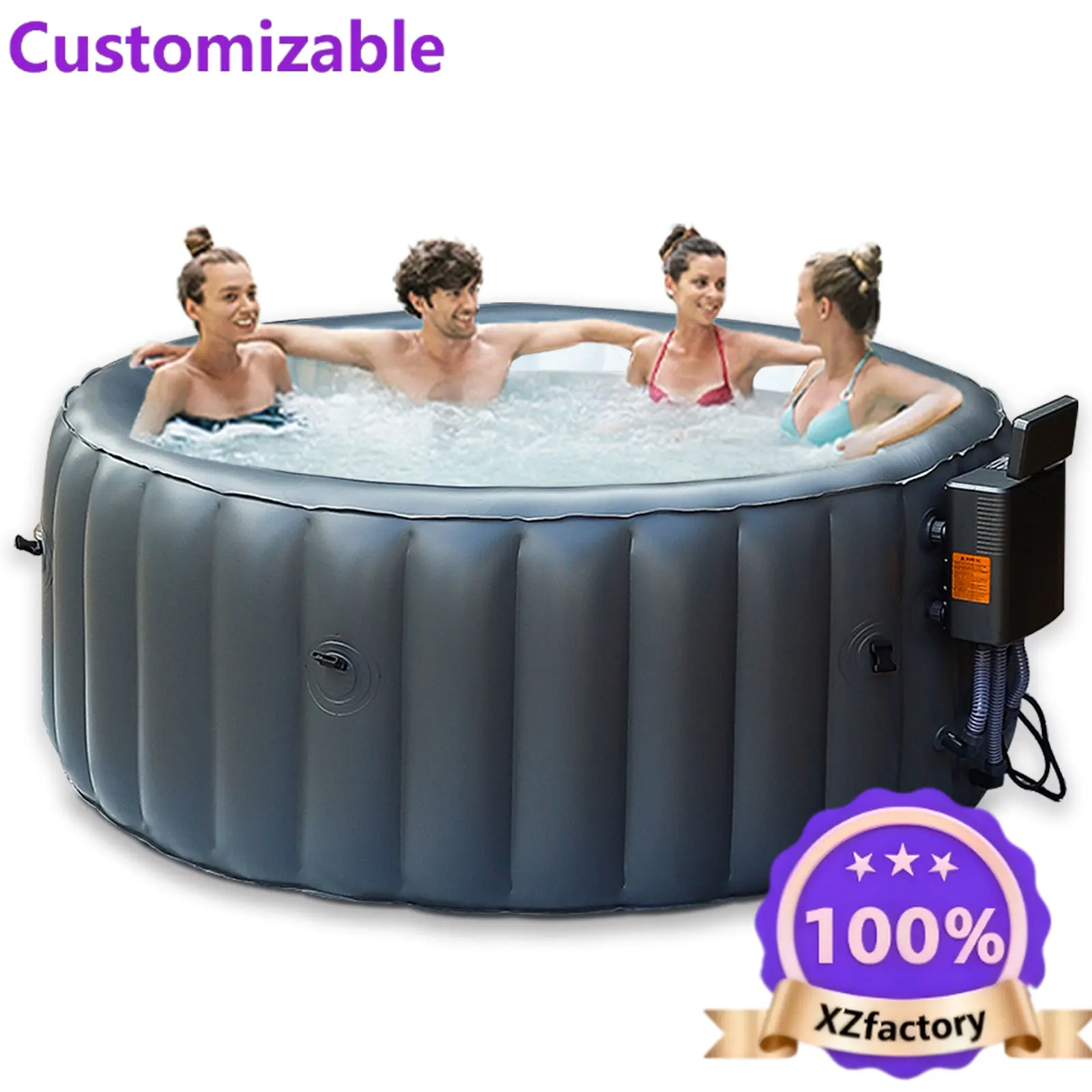 Factory Direct 2026 Custom SPA Inflatable Jacuzzi SPA Spa Pool Heated Surfing Pool Inflatable Jacuzzi Hot Tub