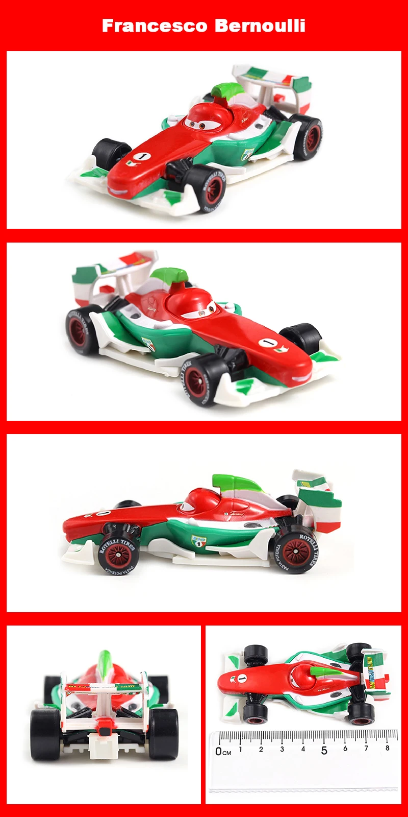 Pixar Cars 2 Cars 3 Pixar Cars Metall-Diecast-Modellautos Lightning McQueen Legierung Rennwagen-Serie Kinderspielzeugauto – Detail 1