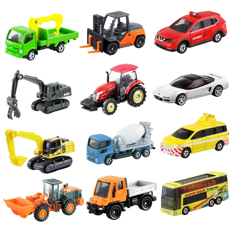 TAKARATOMYTOMICA  children mining machine sightseeing bus toy alloy car collection,Kids Room Decor Xmas Gift Toys for Baby Boys