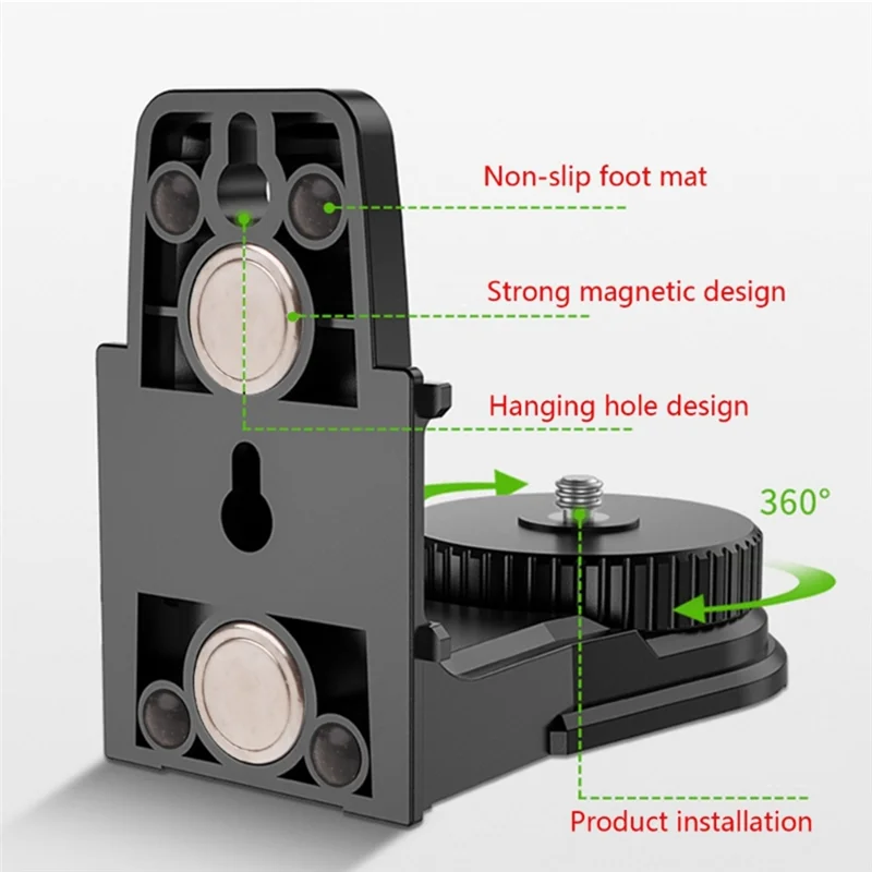 

AT63-Upgraded Fine-Tuning Bracket L-Shape Laser-Level Adapter Multifunctional Magnet