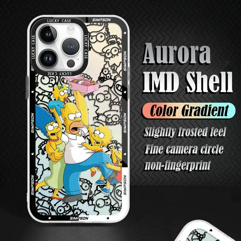 Funny Cartoon Homer Simpson Family Phone Case for Vivo Y27 Y36 Y22S Y31 Y21A Y21 Y20S Y20 Y16 Y17 Y15S Y20i Y02 Soft Cover