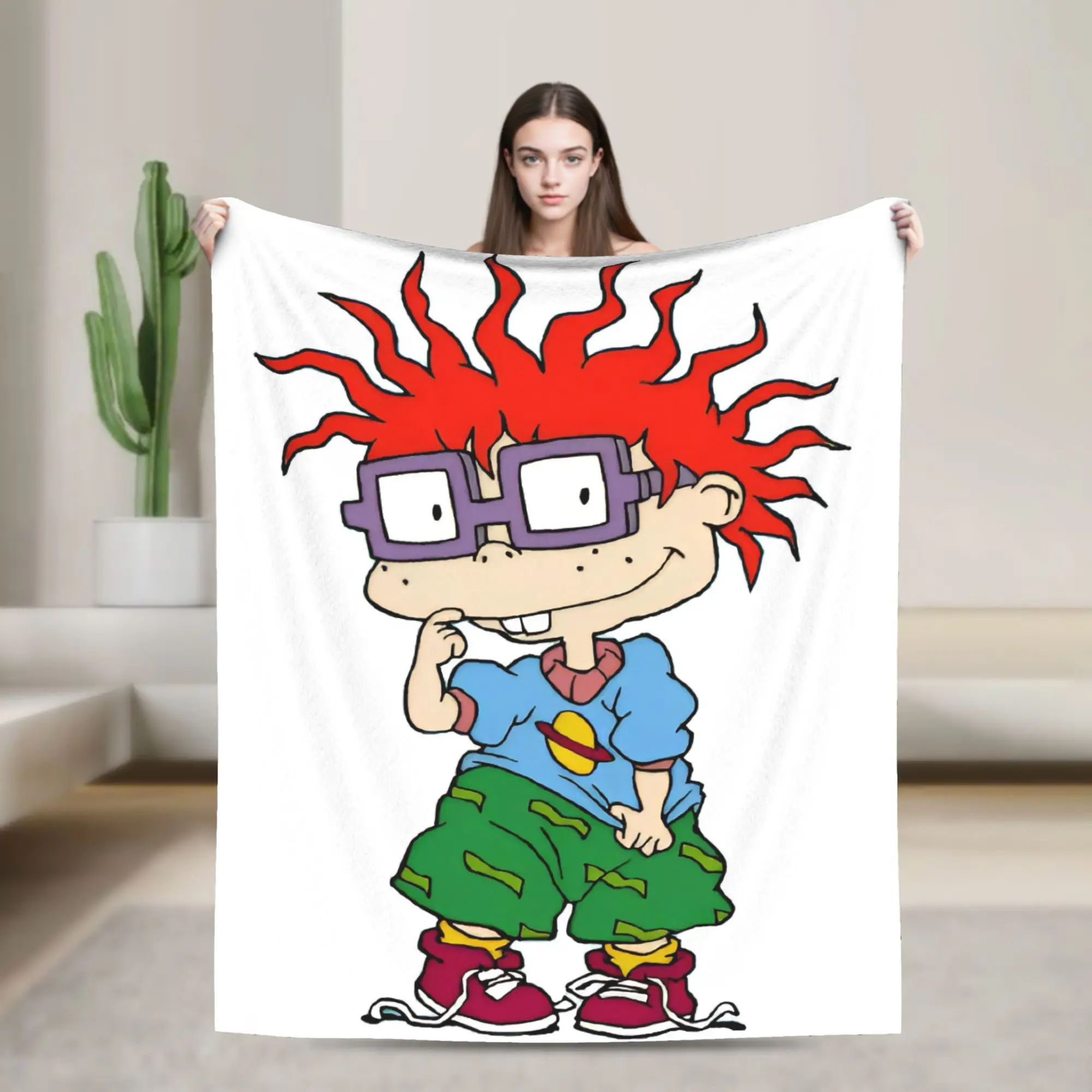 Cartoon R-Rugrats Accessories Blanket Super Soft Warm  Throw Blankets for Living Room 50x60 Inches Multi-size Bedspread