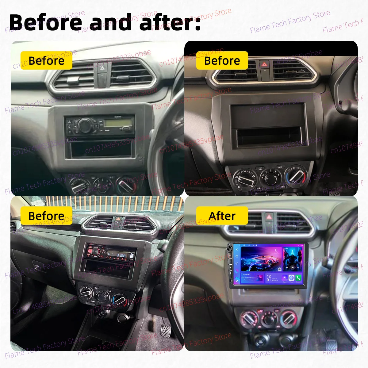 Car Stereo Android for Maruti Suzuki Swift Dzire 2018-2025 1 Din 9