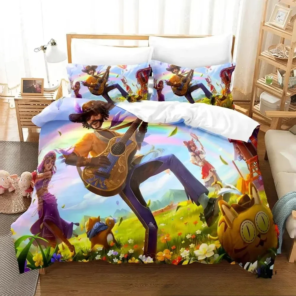 Game Identity V Anime Comfortable Duvet Quilt Cover Pillowcase Bedding Set Children Bedroom Decoration Home Textile