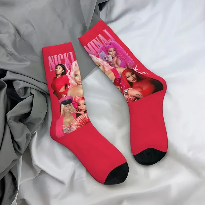 Chaussettes à tube moyen coordonnantes pour hommes et femmes, Rared Queen, Nicky Minaj, Rétro, Chaud, Hiver, Y2K