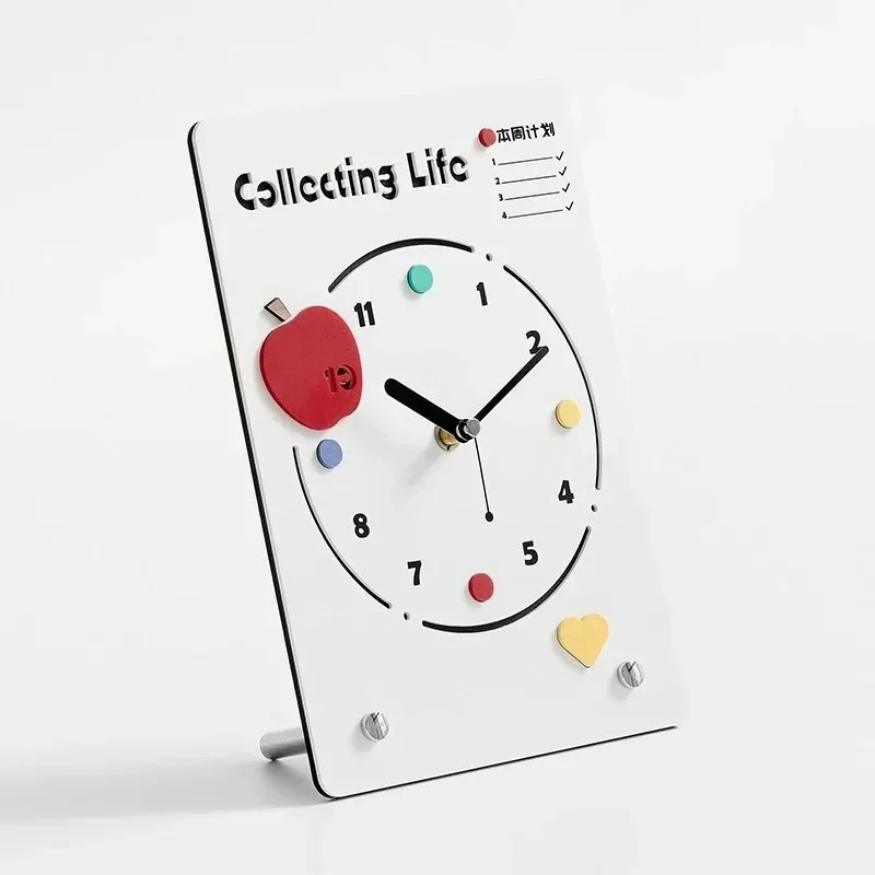 Simple creative desk clock modern home desktop ornament