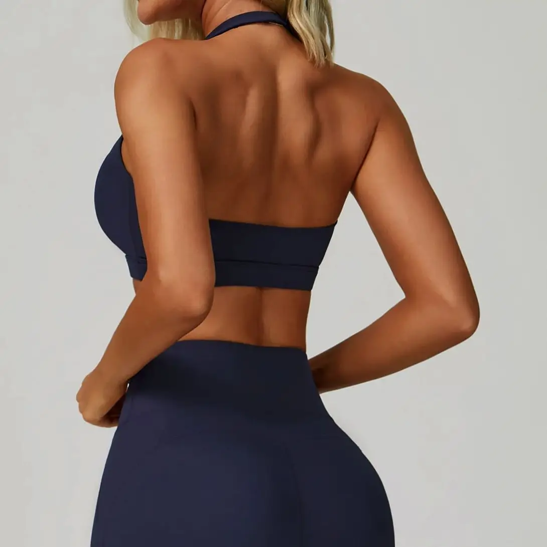 Ningyu جديد الرياضة الصدرية النساء اليوغا الصدرية الرسن أعلى عالية دعم رفع مفتوح الظهر ملابس رياضية للصالة الرياضية اليوغا تجريب التجفيف السريع Underwea