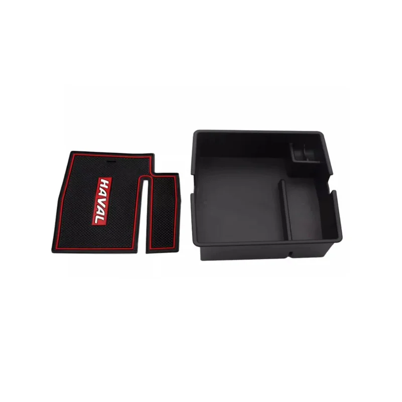 Para Haval Jolion 2021 2022 2023 ABS compartimento central para coche organizador bandeja caja de almacenamiento reposabrazos accesorios de cubierta multifunción