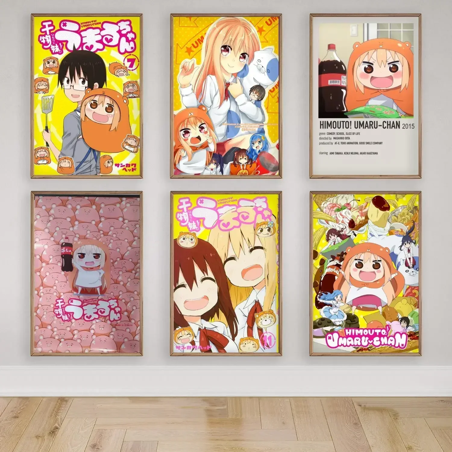 himouto umaru-chan Canvas Art Poster, Wall Art Picture Print, Modern Family Bedroom Decor Posters