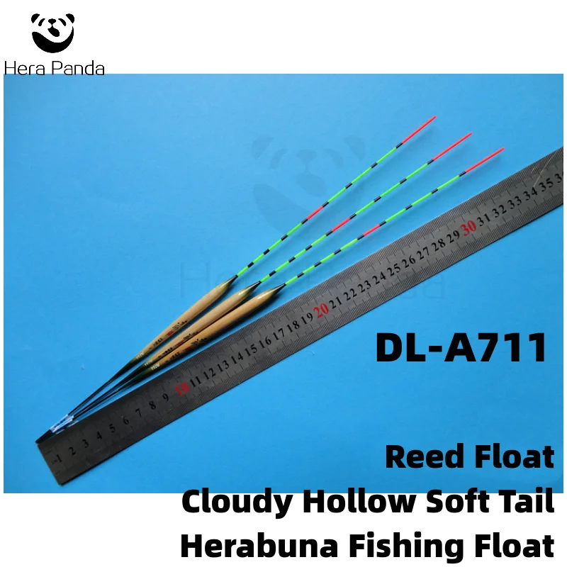 DL A711 For Cloudy Days Traditional Japanese Herabuna Bottom Fishing Husk Reed Hollow Soft Tail Float Handmade Vertical Float