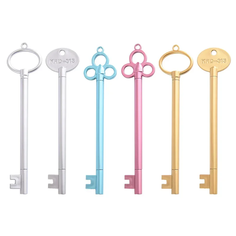 

60 шт./лот, креативная гелевая ручка для моделирования ключей, креативные канцелярские принадлежности, черная шариковая ручка, ручка для подписи, милые ручки, принадлежности для обучения студентов