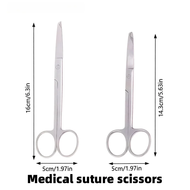 Stainless Steel Remove Suture Scissors Surgery Medical Stitch Scissor Trimming Forceps Household Plaster Scissors Nurse Scissors