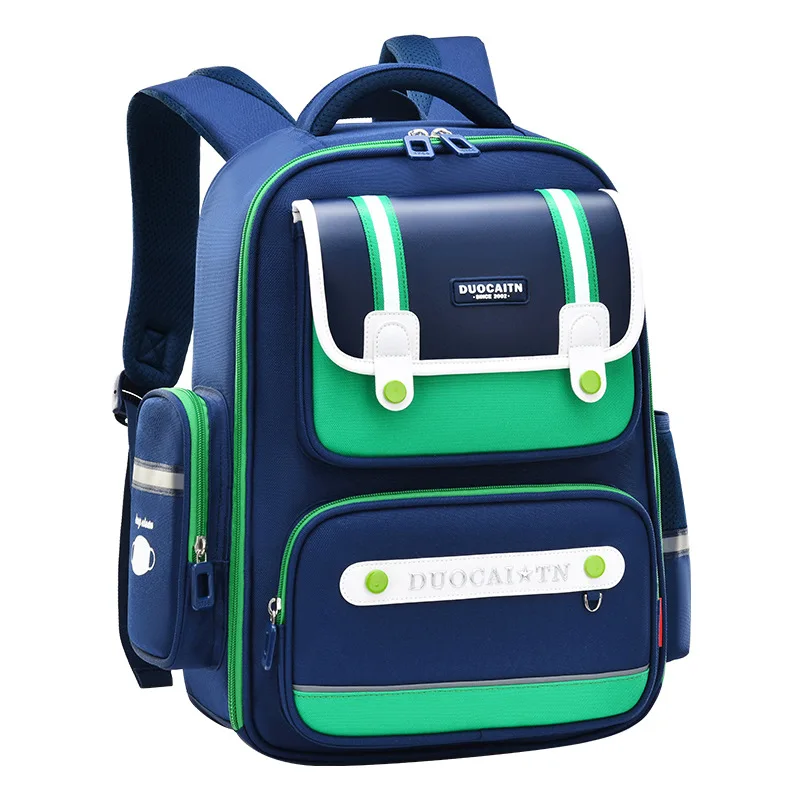 New Primary School Children British Style Shoulders Backpack 1-6 Grades Boys and Girls Large Capacity Multi-Compartment Schoolba