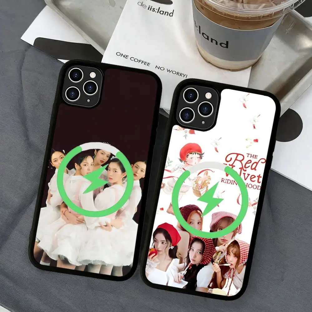 

Famous Singer Kpop R-Red V-Velvet Magnetic For Magsafe Phone Case For IPhone 17 Air 16 Pro Max 15 14 13 12 11 Protective Cover