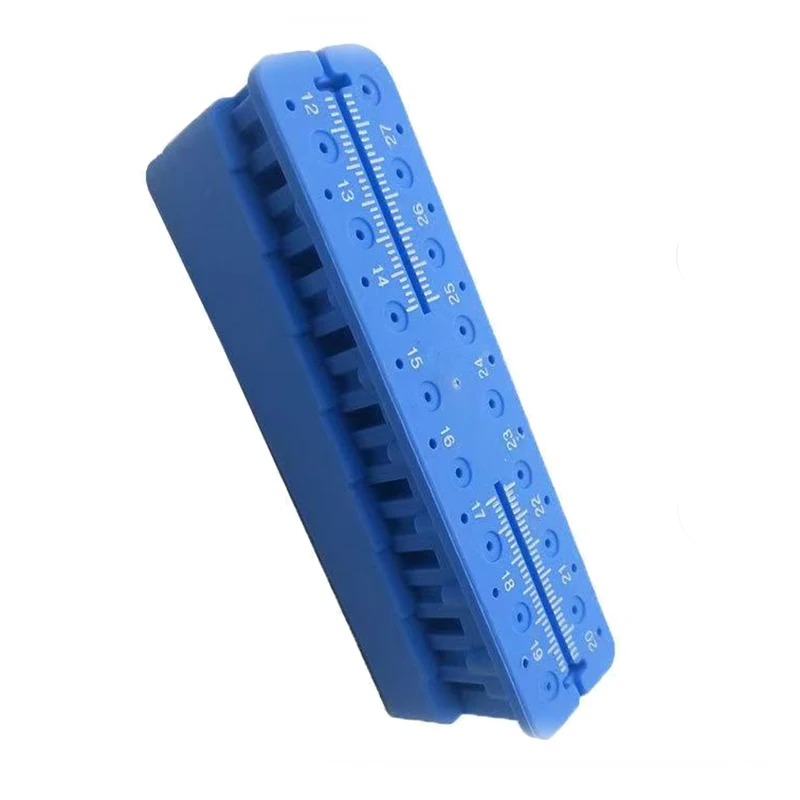 1pc Dental Autoclavable Endo Block Stand Ruler Dentist Instrument Ruler Product Equipment Mini Measuring Block Gutta Percha