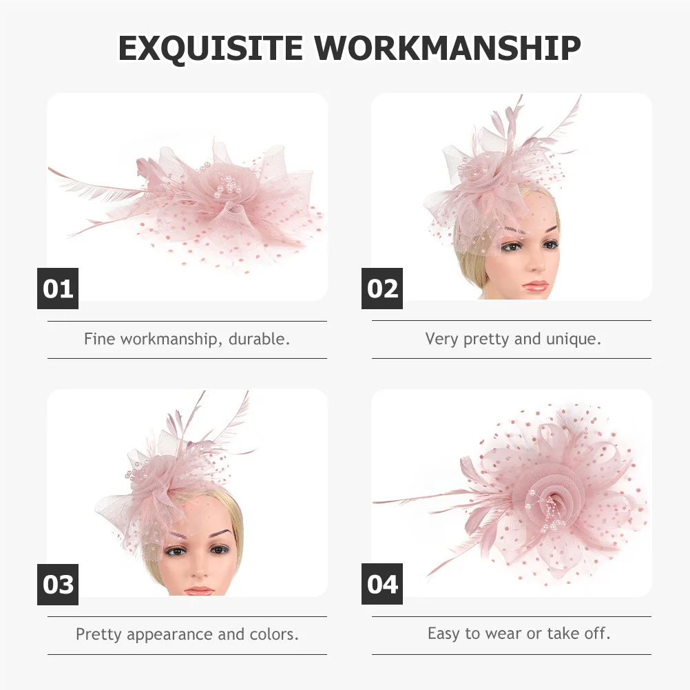 

Fascinator Headband Women Bridal Hair Accessories Tea Party Headpiece Tea Party Wedding Banquet Cosplay Event