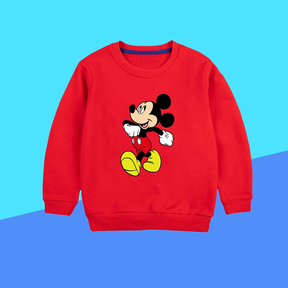 New Spring and Autumn Children's Clothing Mickey Cartoon kids Sweatshirt boy Girl Long sleeved Pullover Sweatshirt Coat