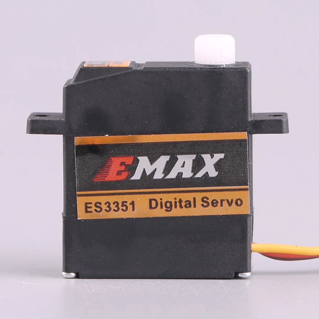 EMAX-Mini Servo Numérique à Engrenage en Plastique, pour Avion RC, Drone de Voiture, 10.6g, ES3351