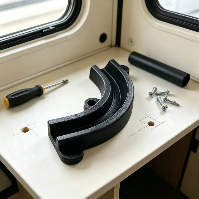 RV Pipe Elbow Fixing Component Maximum Diameter Of 12mm Curved Water Pipe Guide Bracket For Installation Of Water Systems In RV