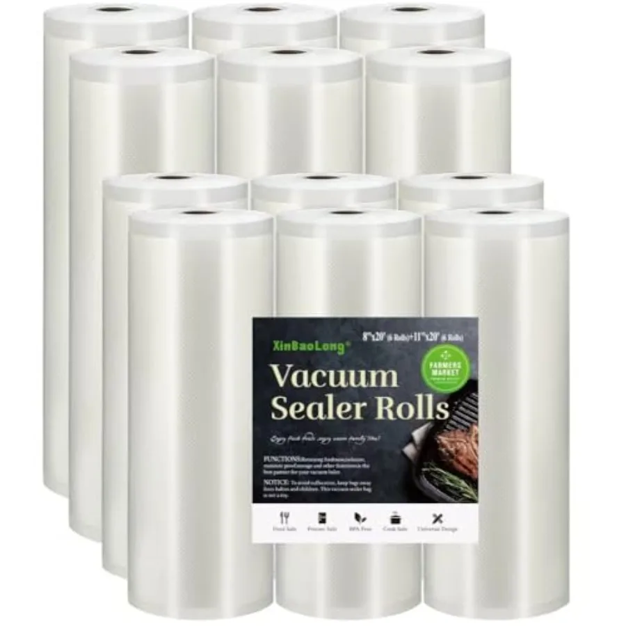 

Vacuum Sealer Bags For Food: 1 11"x0' + Commercial Grade BPA Free Bag Durable Customized Size Food Vac Bags for Storage and Sou