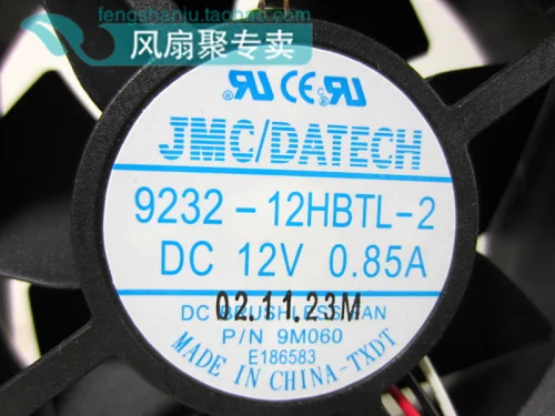 New original JMC DATECH 9232-12HBTL-2 12V0.85A 9CM 9M060 chassis fan 2