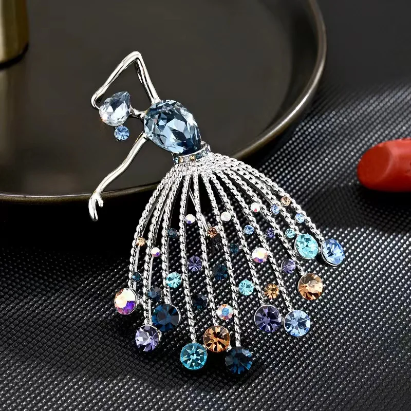 Brooch Upscale design elegant delicate Luxury sweet fresh dancer brooch anti-slip accessories