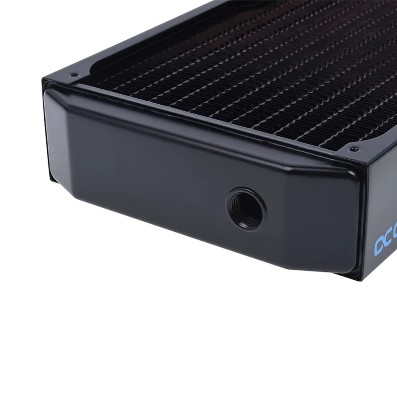 Imagem -04 - Alphacool Nexxxos Xt45 Radiador de Cobre Completo 140 mm 186x144x45 mm Laço Líquido de Computador Construir Água Refrigerar Radators Grossos