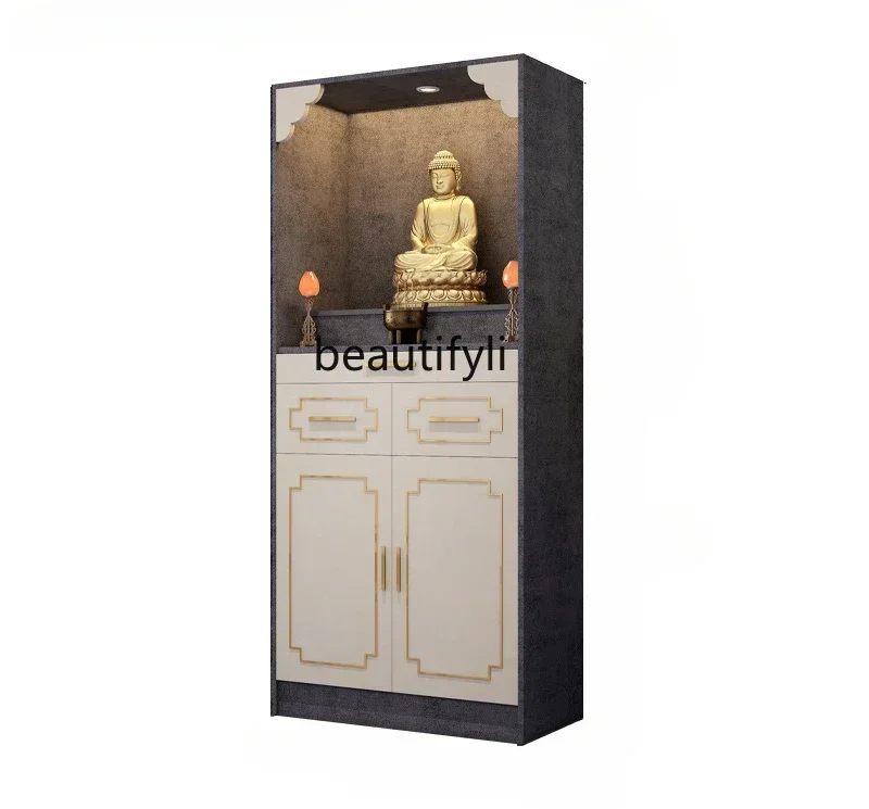 Chinese Style Clothes Closet God of Wealth Altar Altar Cabinet Household Buddha Cabinet Prayer Altar Table