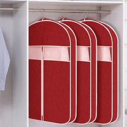 Mink Coat Storage Bag, Large Space Clothing Dust Cover, Anti-Pressure, Three-Dimensional, Thickened, Non-woven, Hanging Bag