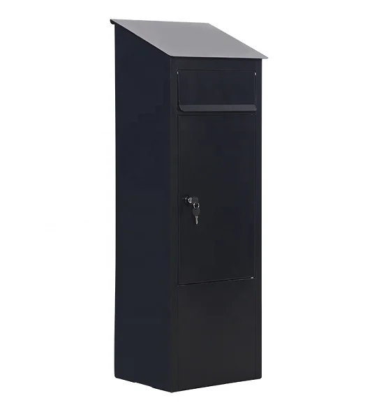 Factory Large Metal Apartment Waterproof Free Standing Residential Package Delivery Mailbox Cabinet Parcel Drop Box