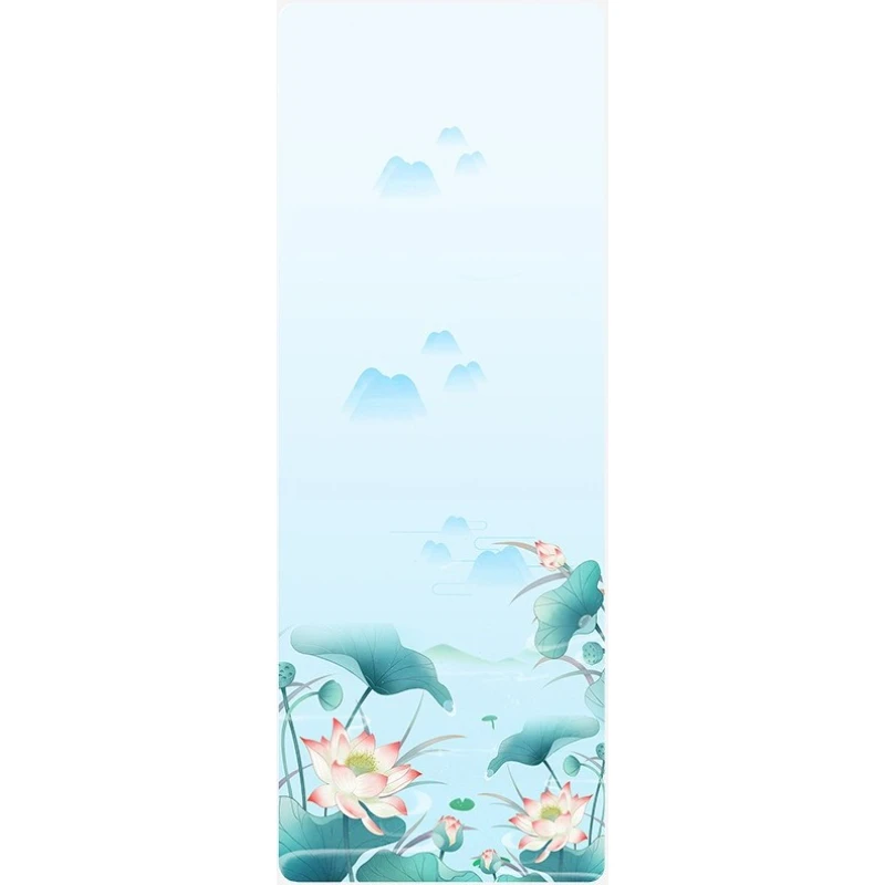Foldable Portable Suede Yoga Towel Non-Slip Sweat Absorbent Yoga Mat for Dance Skipping Gym Workout Home Exercise Floor Pad 1mm view 4