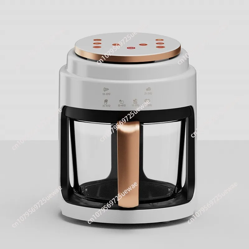 Air Fryer 4L Capacity Visual Oil-free Electric Fryer Multi-functional Automatic Household 360°Baking LED Touchscreen Oil Air Fri