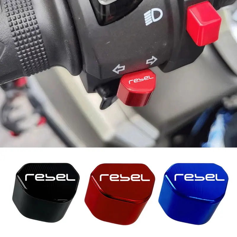 Para Honda REBEL 1100 DCT Rebel 500 300 CMX 300 CMX500 CMX 1100 interruptor de señal de giro de motocicleta botón keycap