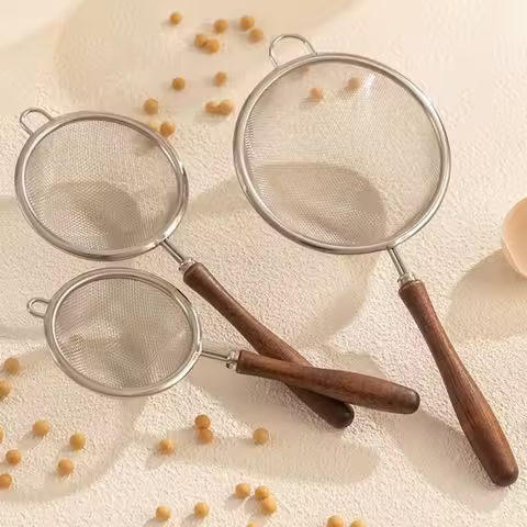 Portable Stainless Steel Matcha Sifter Easy to Clean Very Fine Mesh Tea Strainer Small Rust-Proof Cocktail Sieve for Kitchen