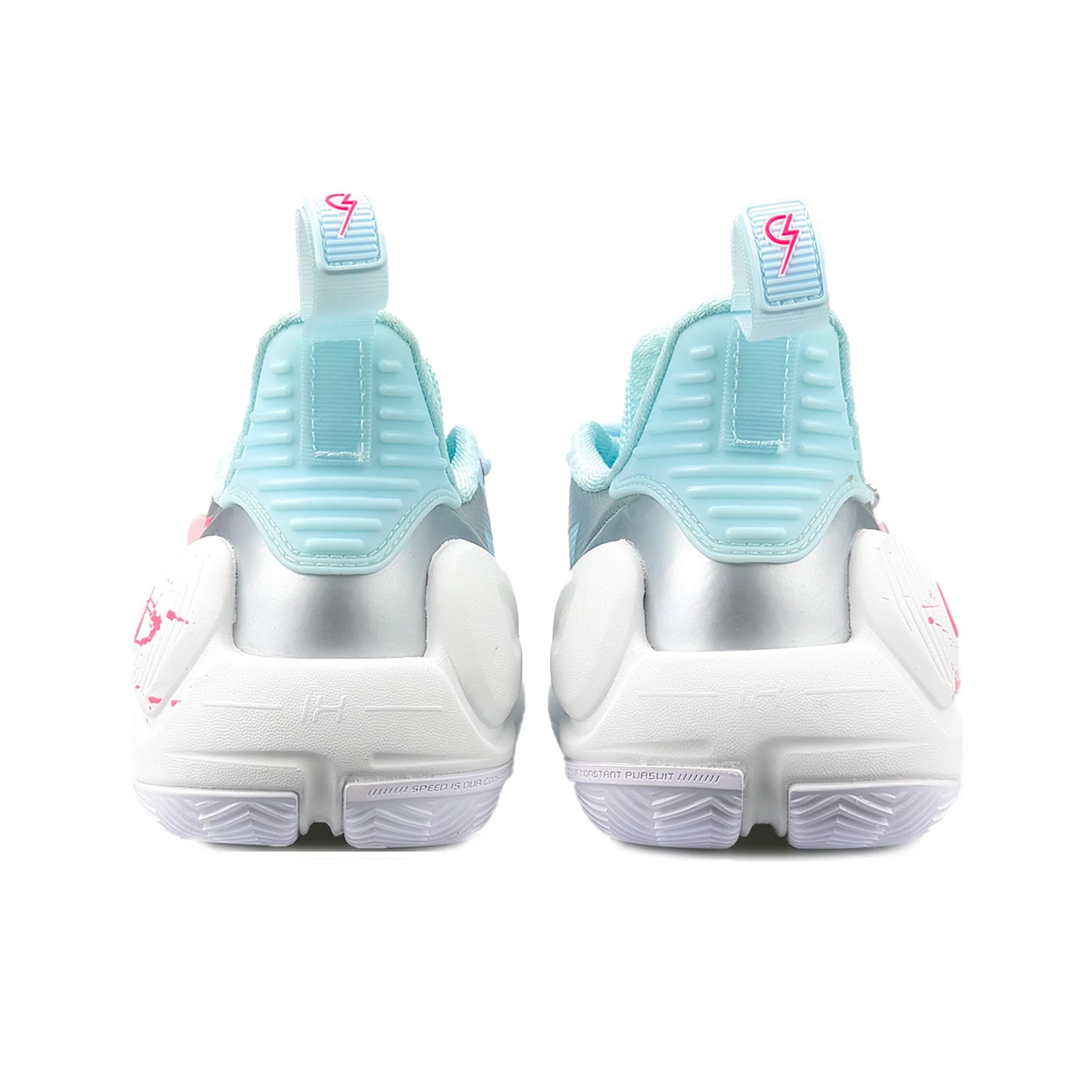 Li Ning Speed 9 Cushioning Slip Resistant Abrasion Resistant Low top Basketball Shoes Men's Blue Pink ABPT001-6(Team173-Lucky) view 5