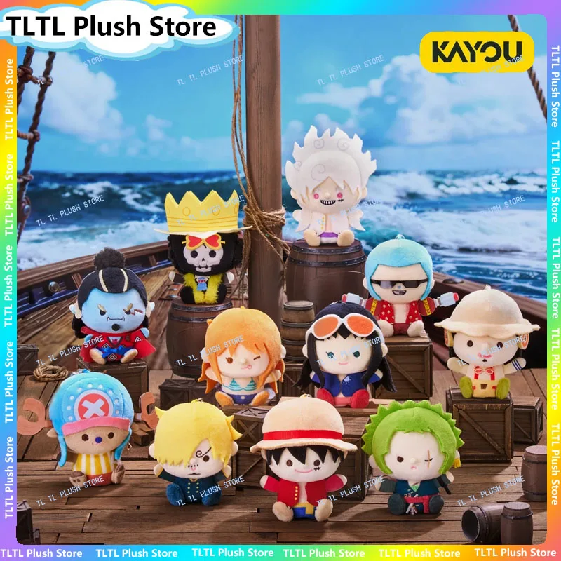 

Плюшевая игрушка-кукла на палец Kayou One Piece, мини-брелок, официальный лицензионный аниме-аксессуар, подвеска для сумок, подарок для фанатов аниме