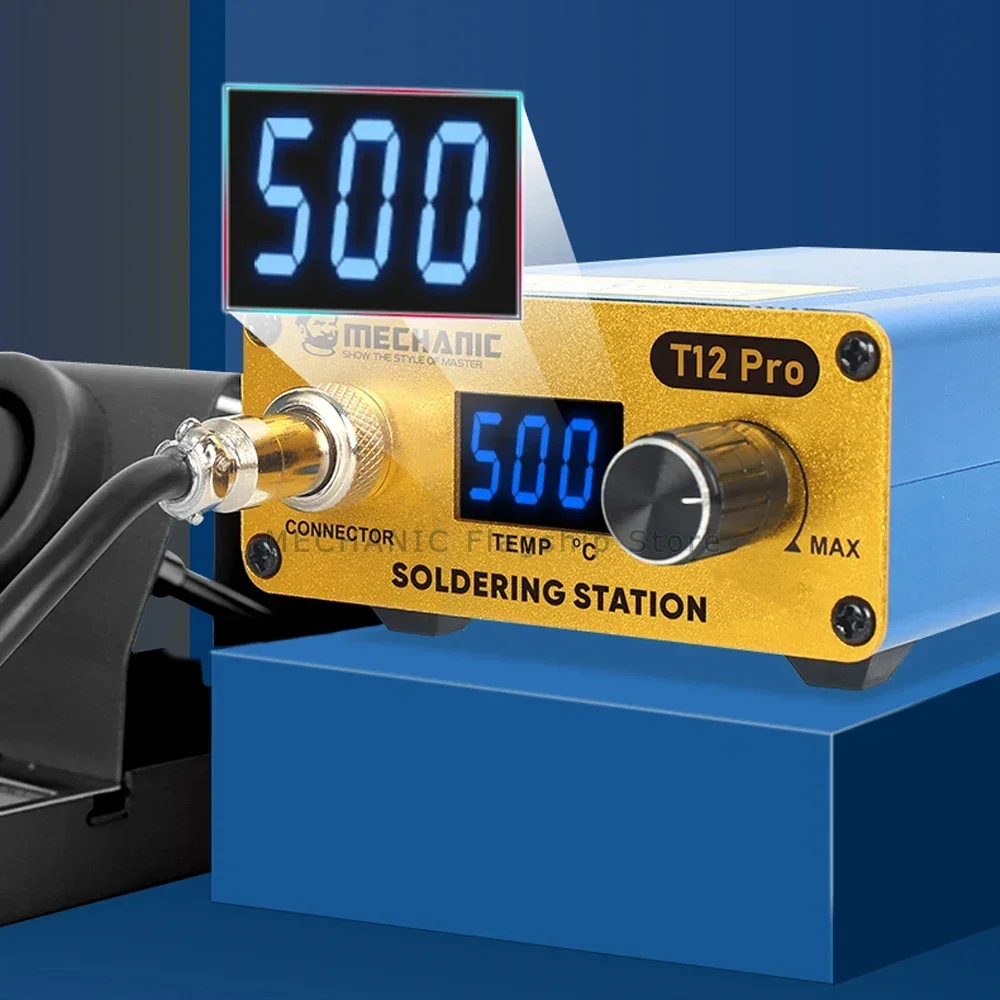 Soldering Stations MECHANIC T12 Pro Mini Digital Display Electric Soldering Iron Adjustable Temp Anti-static Welding Tool