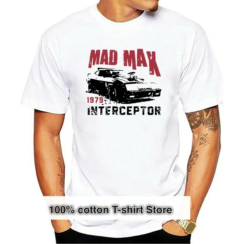 Men T Shirt  T Shirt Mad Max Interceptor 1979 vintage gray tshirts Women T-Shirt