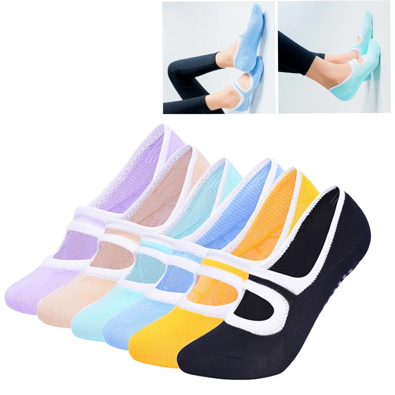 Women Socks New Bandage Quality Yoga High Anti-Slip Quick-Dry Damping Pilates Ballet Fitness Socks Breathable Gym Sports Socks