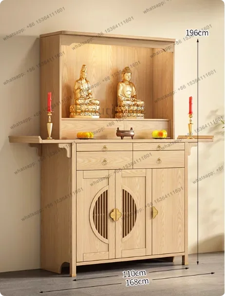 PG   buddhist altar table solid wood with cabinet rectangular buddha r for home altar table buddha statue shrine