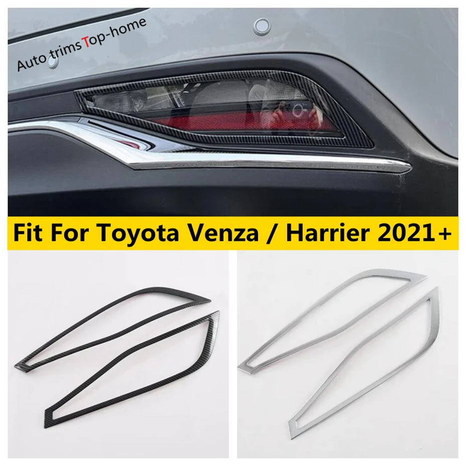 

Auto Rear Bumper Fog Light Lamp Decor Frame Sticker Cover Trim Fit For Toyota Venza / Harrier 2021 - 2024 Exterior Accessories