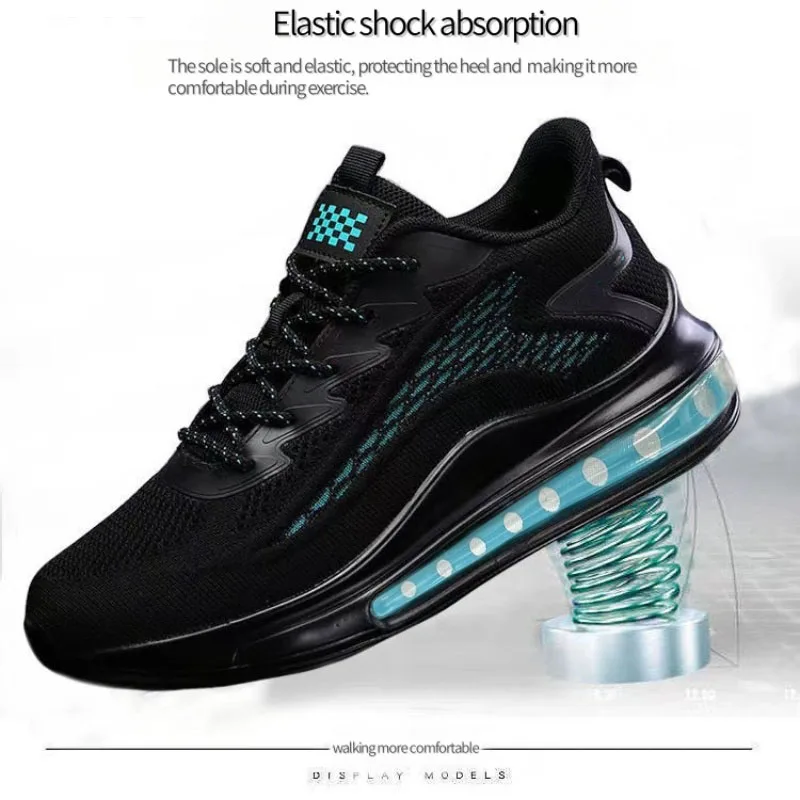 Men's Running Shoes Air Cushion Men's Spring and Autumn New Trendy Breathable Soft Bottom Men's Casual Sneaker