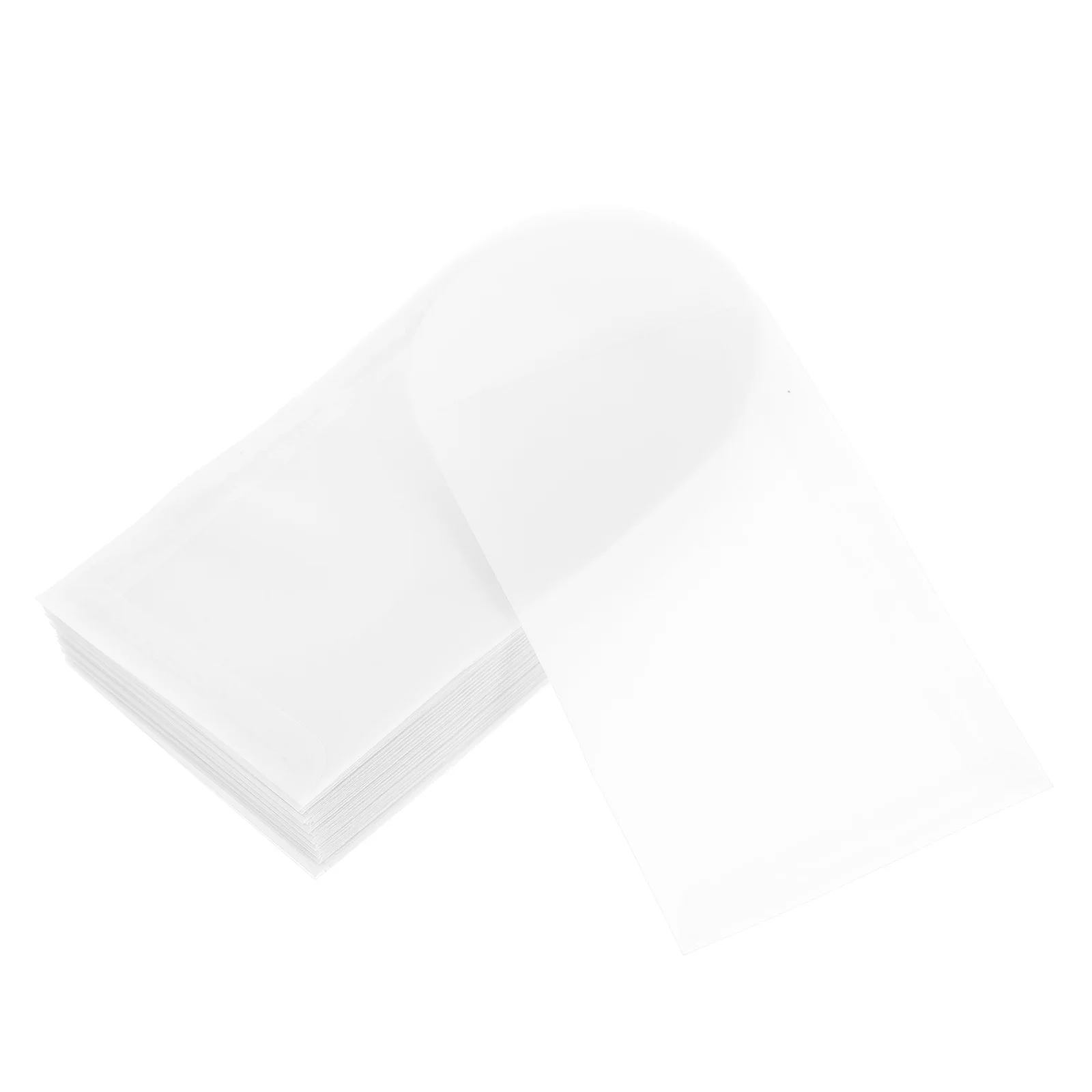 50Pcs Small Semi-Transparent Paper Flat Envelope Bags Button Storage Craft Packaging Mini Present Wrapping Bags