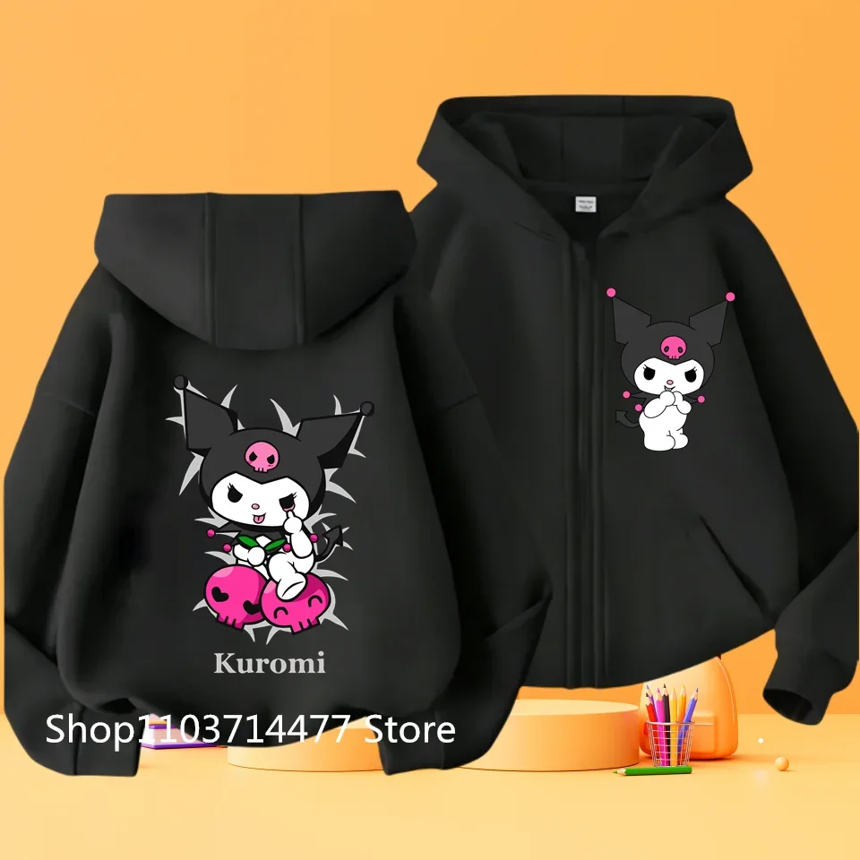 

Kulomi Children Top Clothes Y2k Children's Sweat-shirt Girls Cartoons Hoodie Sanrio Kawaii Kids Clothes Girl Caricature Cartoons