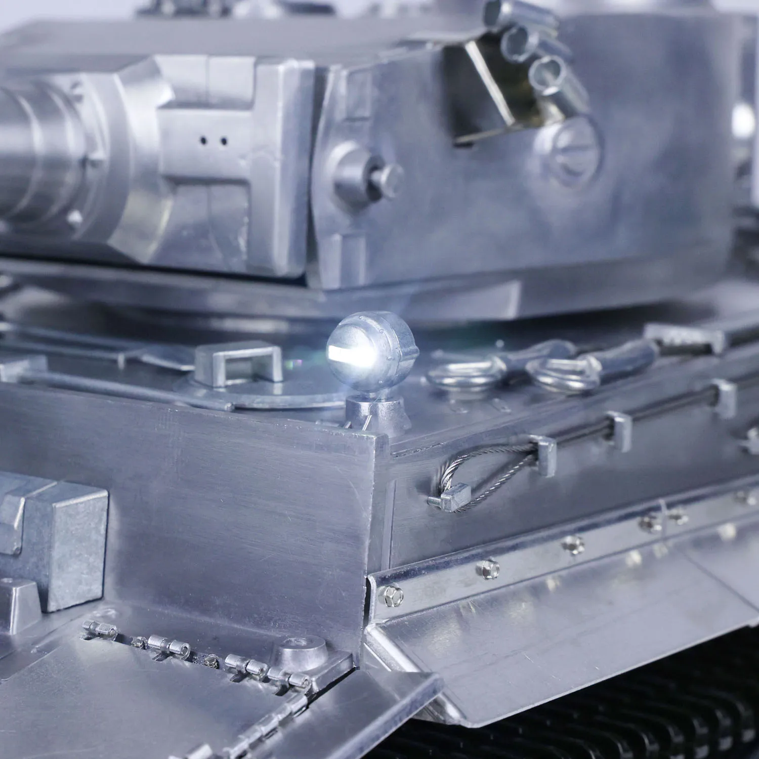 โลหะ Mato Tiger I 1/16 RC ถัง BB ยิงเม็ดโลหะสี 1220 ชุดจําลองรีโมทคอนโทรลรุ่นรถ TH00642-SMT7