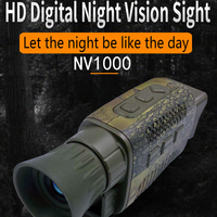 NV1000 Outdoor Night Vision Device IR Monocular Telescope 9 Languages 5X Digital 200M Full Dark Viewing Distance For Hunt Boat