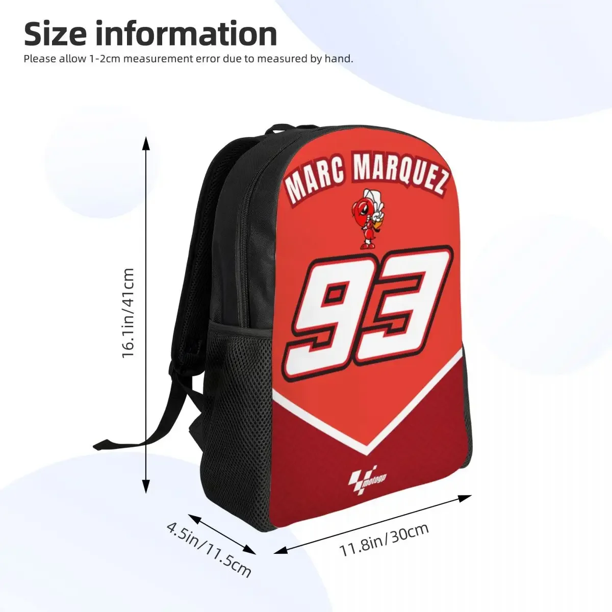 Personalized Motorcycle-M-Marquezed Backpacks Women Men Basic Bookbag for College School Bags