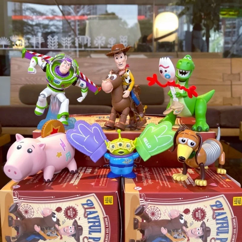 

Новая оригинальная серия Toy Story Playful Moment, слепая коробка Kawaii, модные игрушки, фигурка, украшение для стола, загадочная коробка, коллекционные подарки