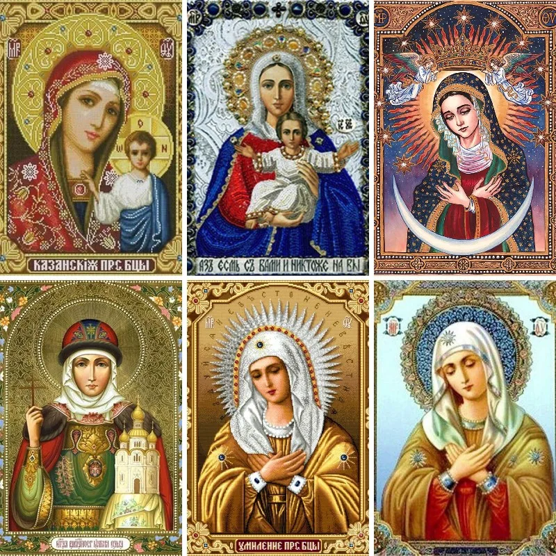 

5D алмазная живопись «сделай сам», благородная мама, Мэри, Набор для вышивки крестиком, полная вышивка, мозаика, искусство, картина искусство, Декор, подарок